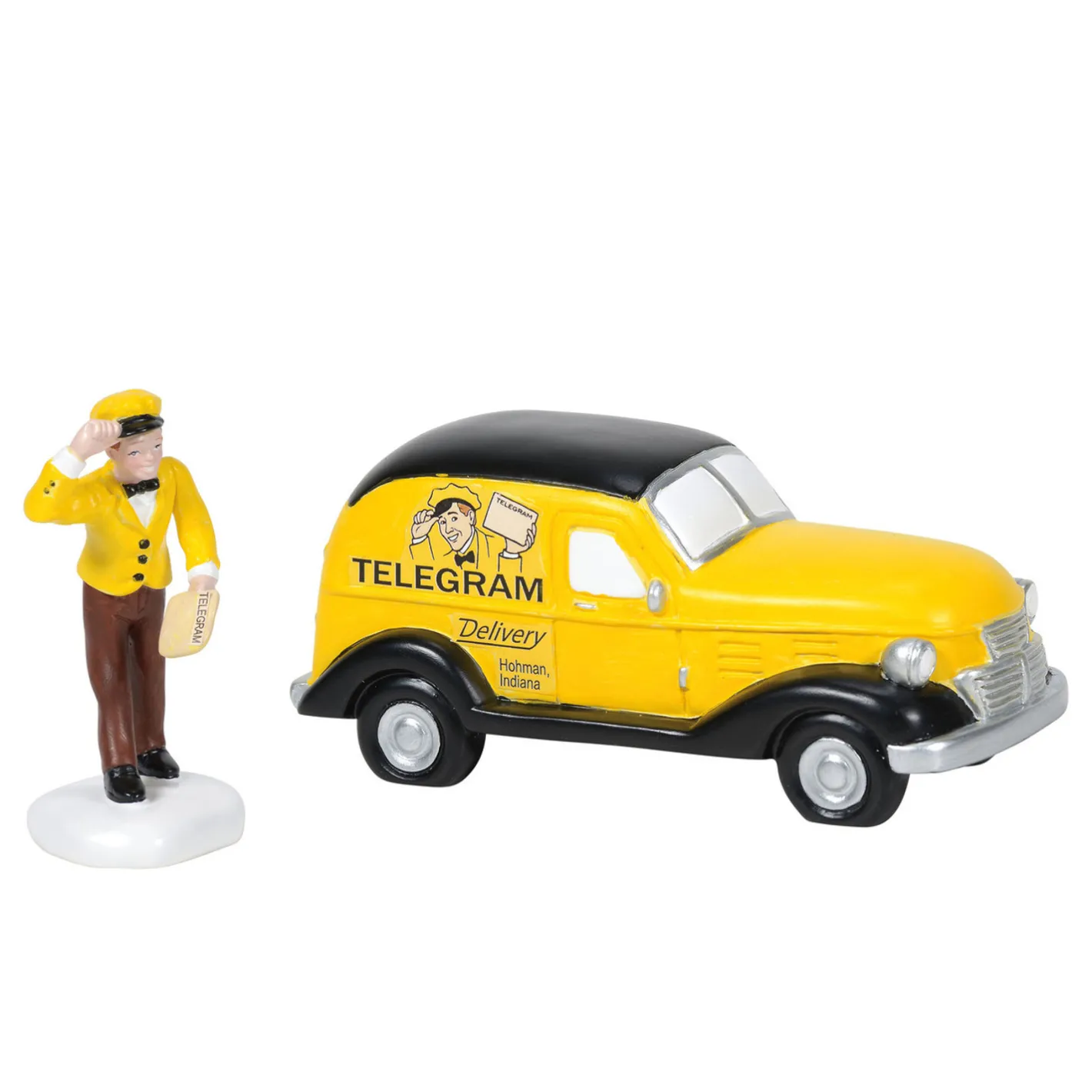 Department 56 A Christmas Story Village Old Man's Telegram Delivered Figure 6005577 Clearance