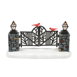Department 56 Christmas Village Cardinal Lit Christmas Gate Accessory 6013635 Clearance