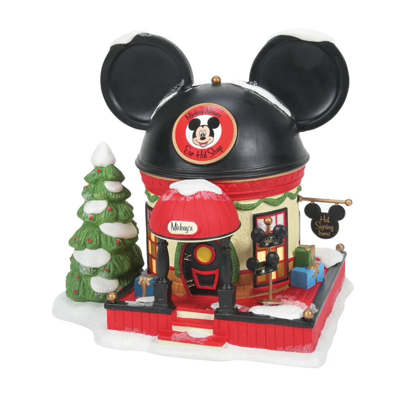Department 56 Disney Village Mickey Mouse Ear Hat Shop Building 6007177 Outlet