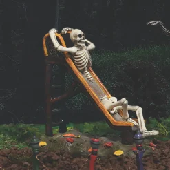 Department 56 Halloween Village Slippery Little Devil Skeleton on Slide Figure 6014714 Online