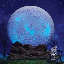 Department 56 Halloween Village Lighted Full Moon Backdrop 6013658 Online