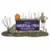 Department 56 Halloween Village Lighted We're A Skeleton Crew Sign 6013647 Discount