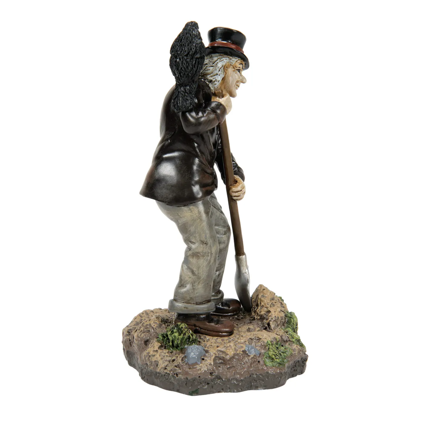 Department 56 Halloween Village Quoth the Raven, Dig Some More Figure 6013657 New