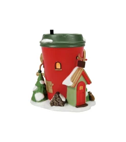 Department 56 North Pole Village Bean Depot Espresso Co Building 6014509 Sale