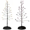 Department 56 Orange or Purple Twinkle Bright Lighted Halloween Tree Village Accessory Sale