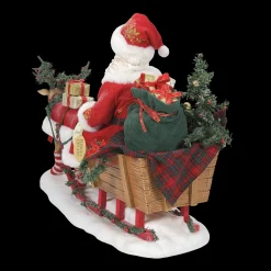 Department 56 Possible Dreams LED Lighted Santa Through the Woods 6010217 New