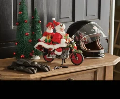 Department 56 Possible Dreams Santa On Any Sunday Motorcycle Figure 6012222 Clearance
