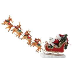 Department 56 Possible Dreams Santa Snowy Sleighride Figure 6016482 Best
