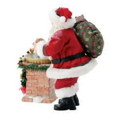 Department 56 Possible Dreams Santa Bird Bath Figure 6016498 Clearance