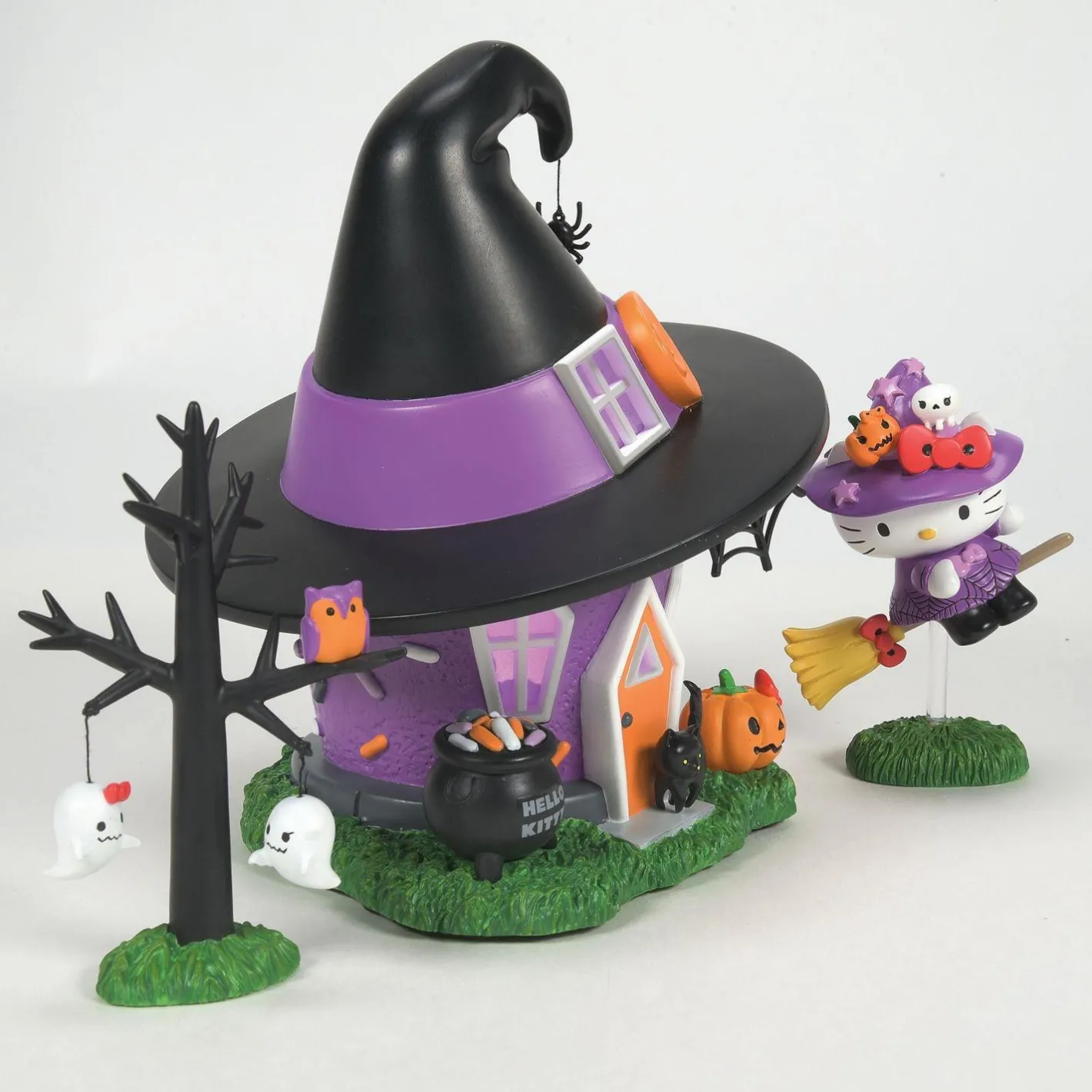 Department 56 Sanrio Hello Kitty Village Hello Kitty's Witch Tower Halloween Building 6014744