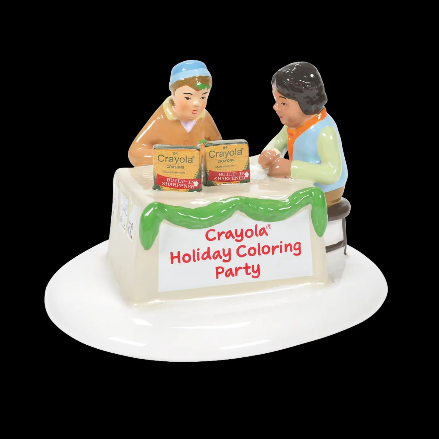 Department 56 Snow Village Crayola Holiday Coloring Party Figure 6009707 Clearance