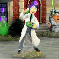 Department 56 Snow Village Halloween UWAHAHAHAAA! Mad Scientist Figure 6015636 New