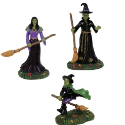 Department 56 Snow Village Halloween Ghouls & Goblins Witches Trio Figure 6013427 Online
