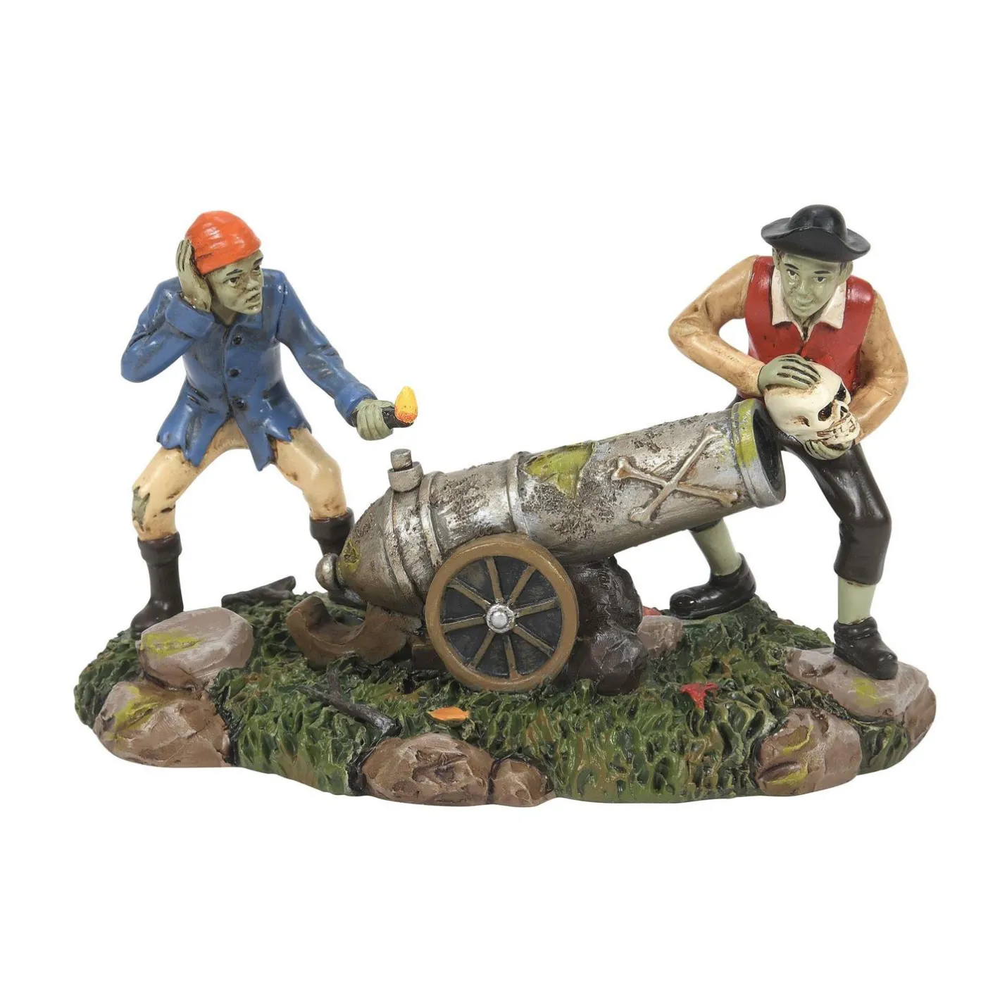 Department 56 Snow Village Halloween Explosive Skullduggery Figure 6011441 Clearance