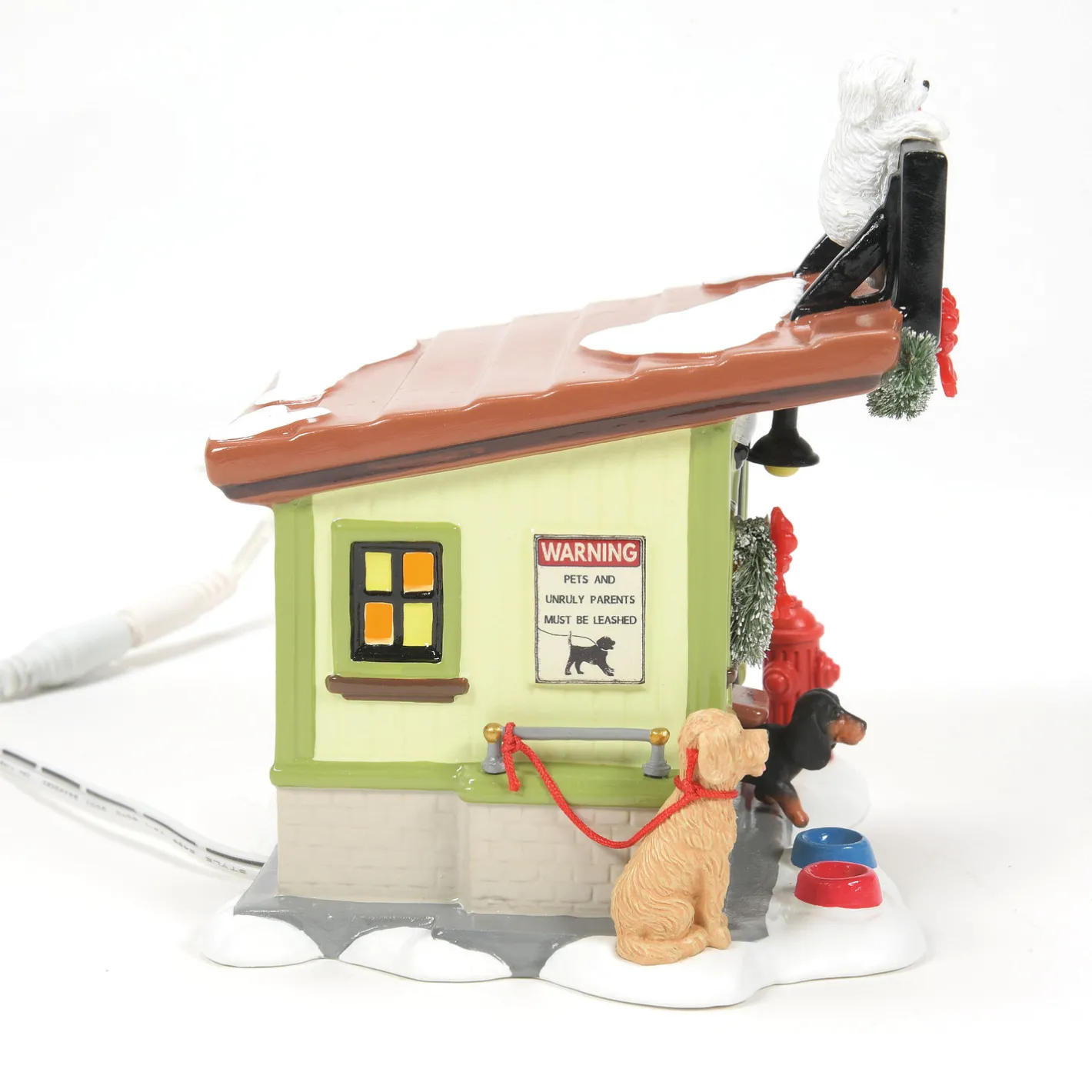 Department 56 Snow Village Frankie's Dog Walking Co. Building 6013584 Discount