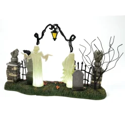 Department 56 Department Halloween Village Lighted Spiritual Guidance Cemetery Gate 6013640 Outlet