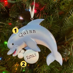 Polar X Dolphin Personalized Christmas Ornament OR1851-D Outlet