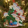 Polar X Family of 7 Around the Christmas Tree Personalized Ornament OR1789-7