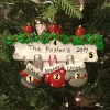Polar X Family Personalized Christmas Ornament with 3 Mittens Outlet