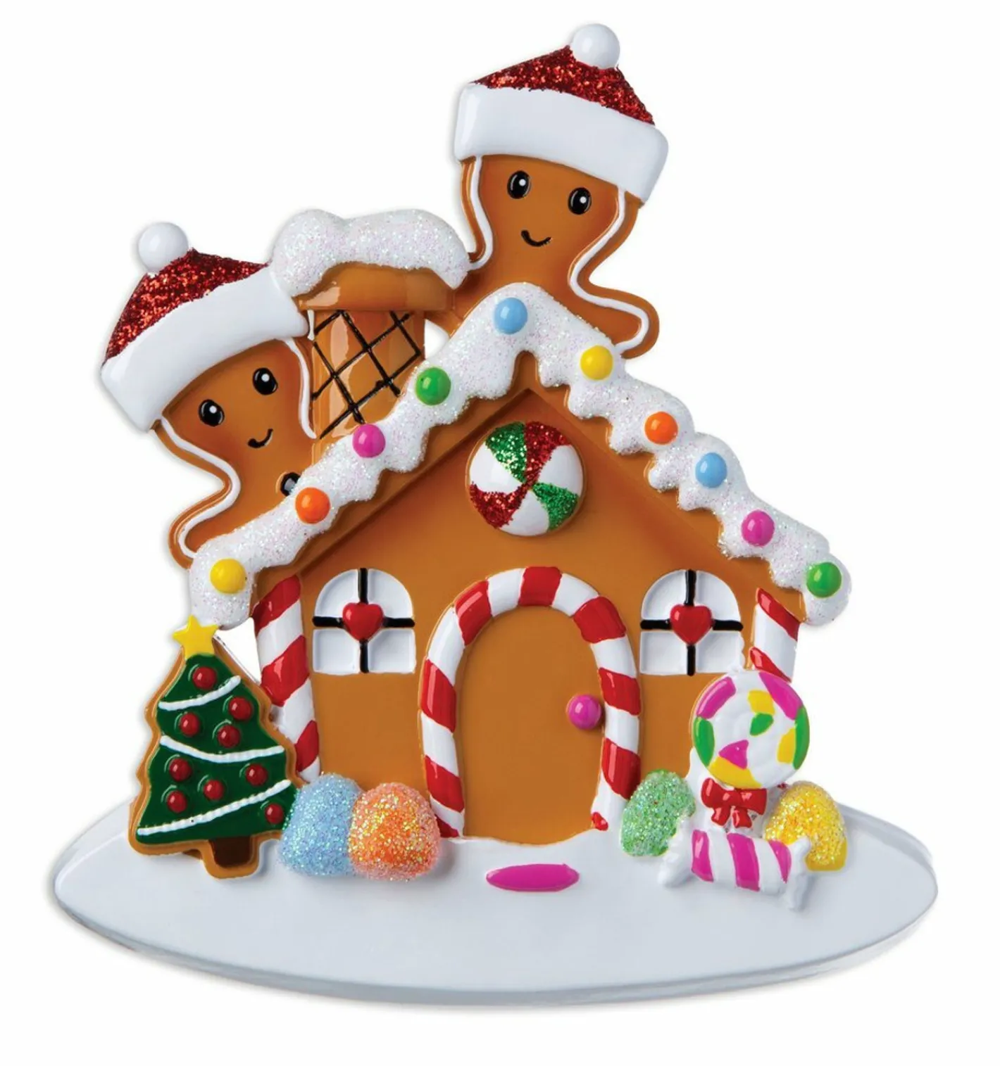 Polar X Gingerbread House Couple Personalized Christmas Ornament OR1872-2 Online