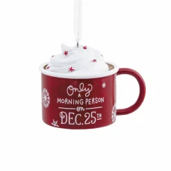 Hallmark 2.5" Christmas Mug Christmas Ornament 1HGO2089 Clearance