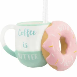 Hallmark 3.5" Coffee & Friends Christmas Ornament 1HGO2797 Online