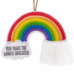 Hallmark 4.5" Felt Rainbow Christmas Ornament 1HGO2815