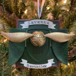 Hallmark 3" Harry Potter Golden Snitch Personalized Christmas Ornament 3HCM1000 New