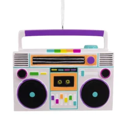 Hallmark 2.5" Retro Music Boom Box Christmas Ornament 1HGO3016 New