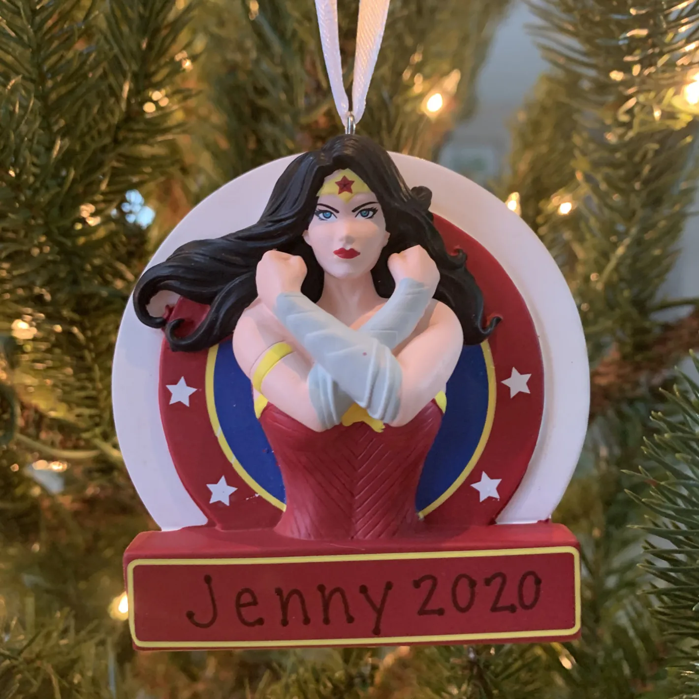 Hallmark 3.25" Wonder Woman™ Personalized Christmas Ornament 2HCM5499 Online