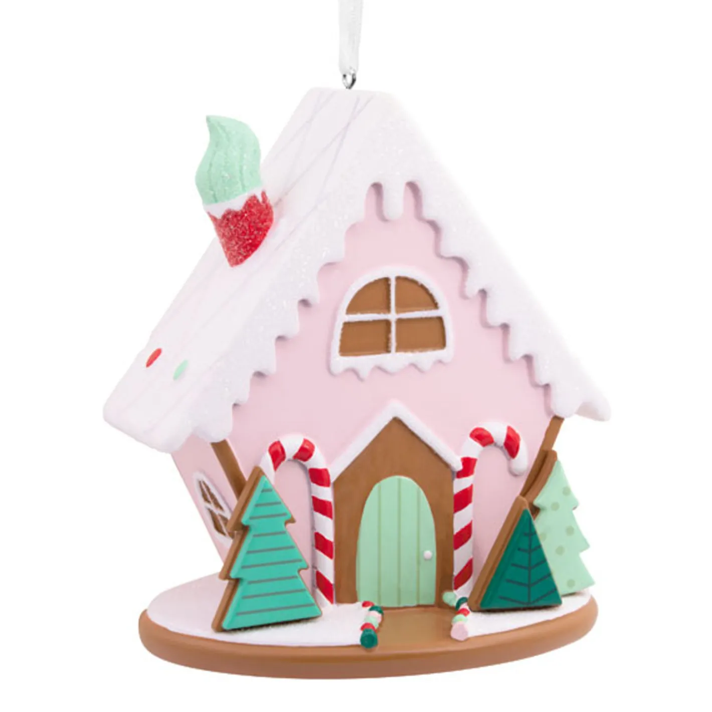 Hallmark Pink Gingerbread House Signature Christmas Ornament 1HDL2178 New