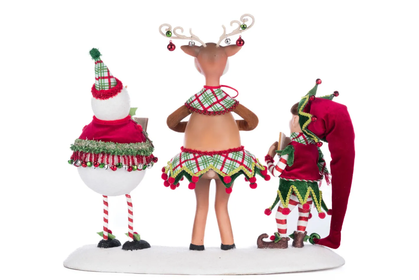 Katherines Collection Katherine's Collection 18" Alfie, Deerdra, And Snowy Christmas Carolers Christmas Decoration 28-428351 Clearance