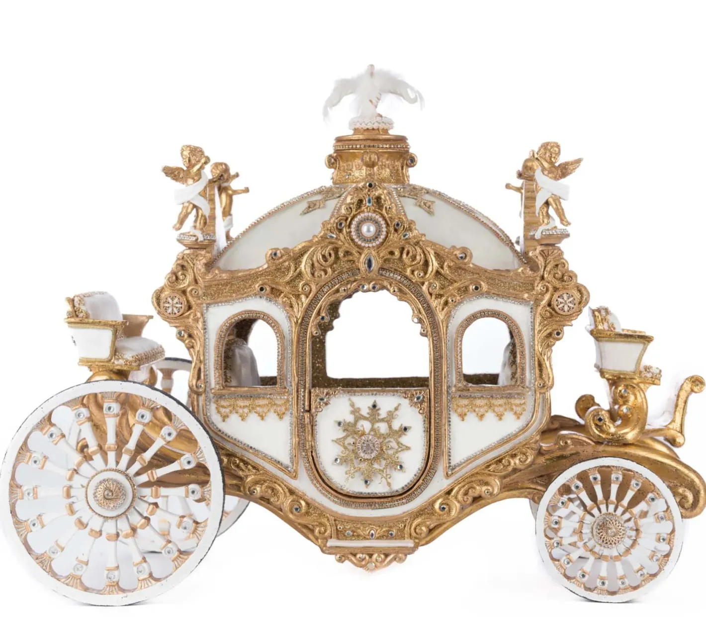 Katherines Collection Katherine's Collection 20" Bells of Brilliance Carriage Christmas Decoration 28-528772 Discount