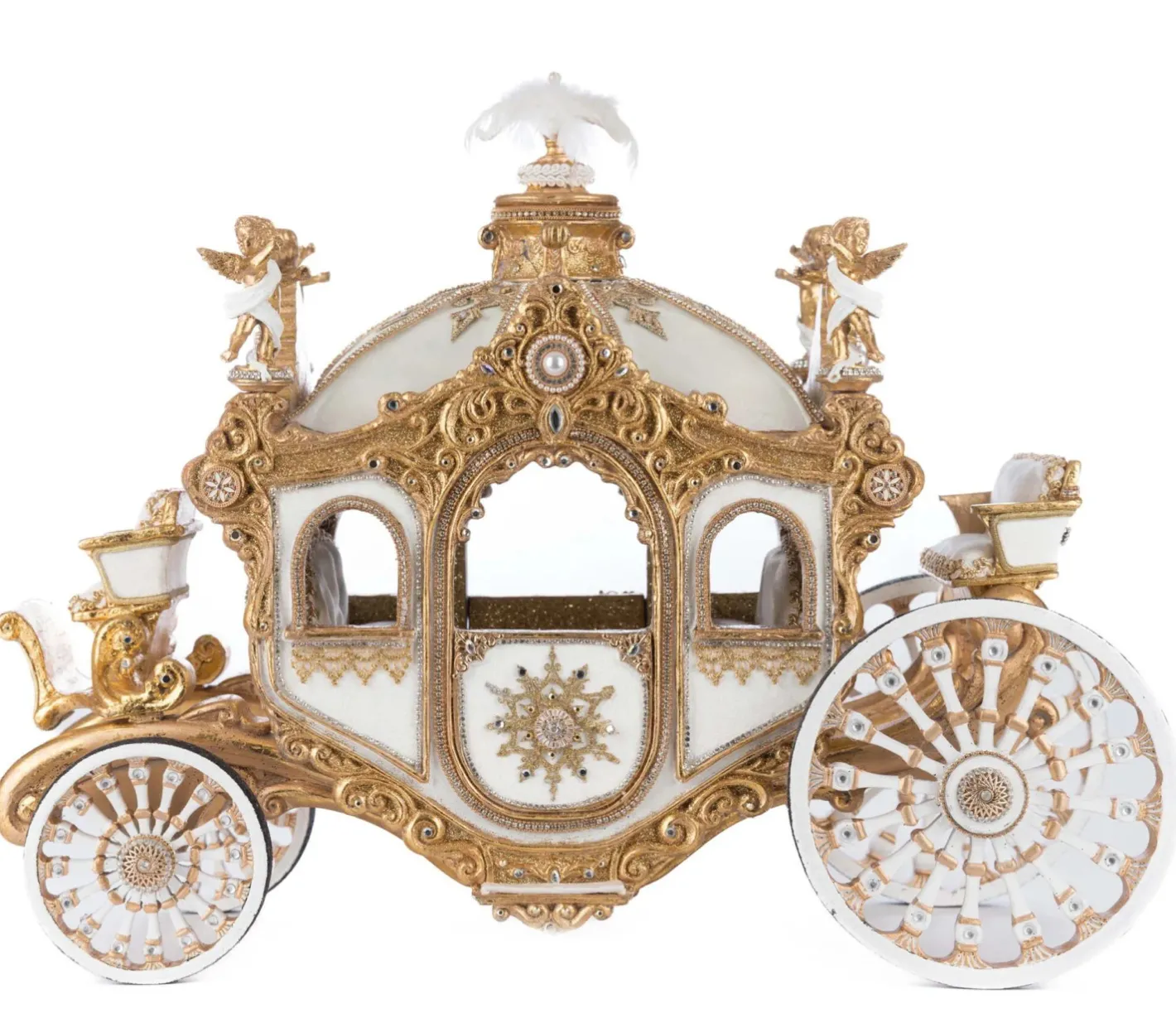 Katherines Collection Katherine's Collection 20" Bells of Brilliance Carriage Christmas Decoration 28-528772 Discount