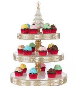 Katherines Collection Katherine's Collection 23.5" Bells of Brilliance Tiered Serving Tray Christmas Decoration 28-528775 Hot