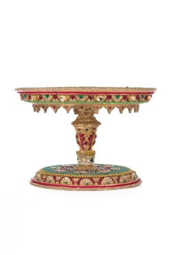 Katherines Collection Katherine's Collection 11" Christmas Castle Cake Plate 28-428247 Outlet