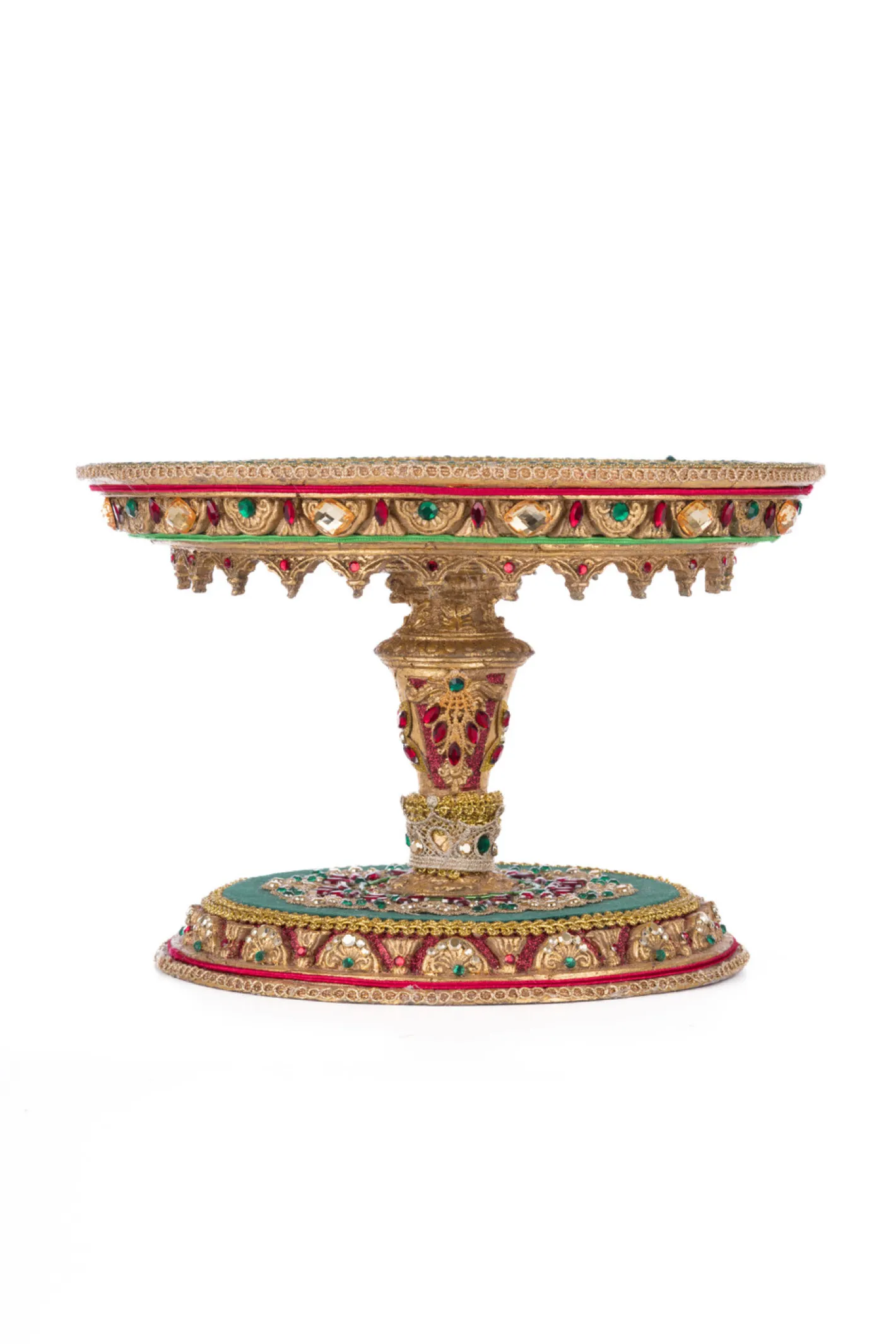 Katherines Collection Katherine's Collection 11" Christmas Castle Cake Plate 28-428247 Outlet