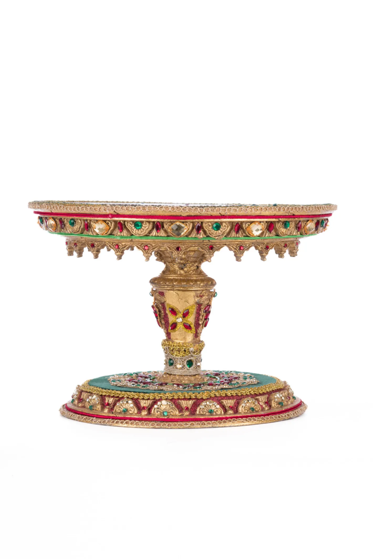 Katherines Collection Katherine's Collection 11" Christmas Castle Cake Plate 28-428247 Outlet