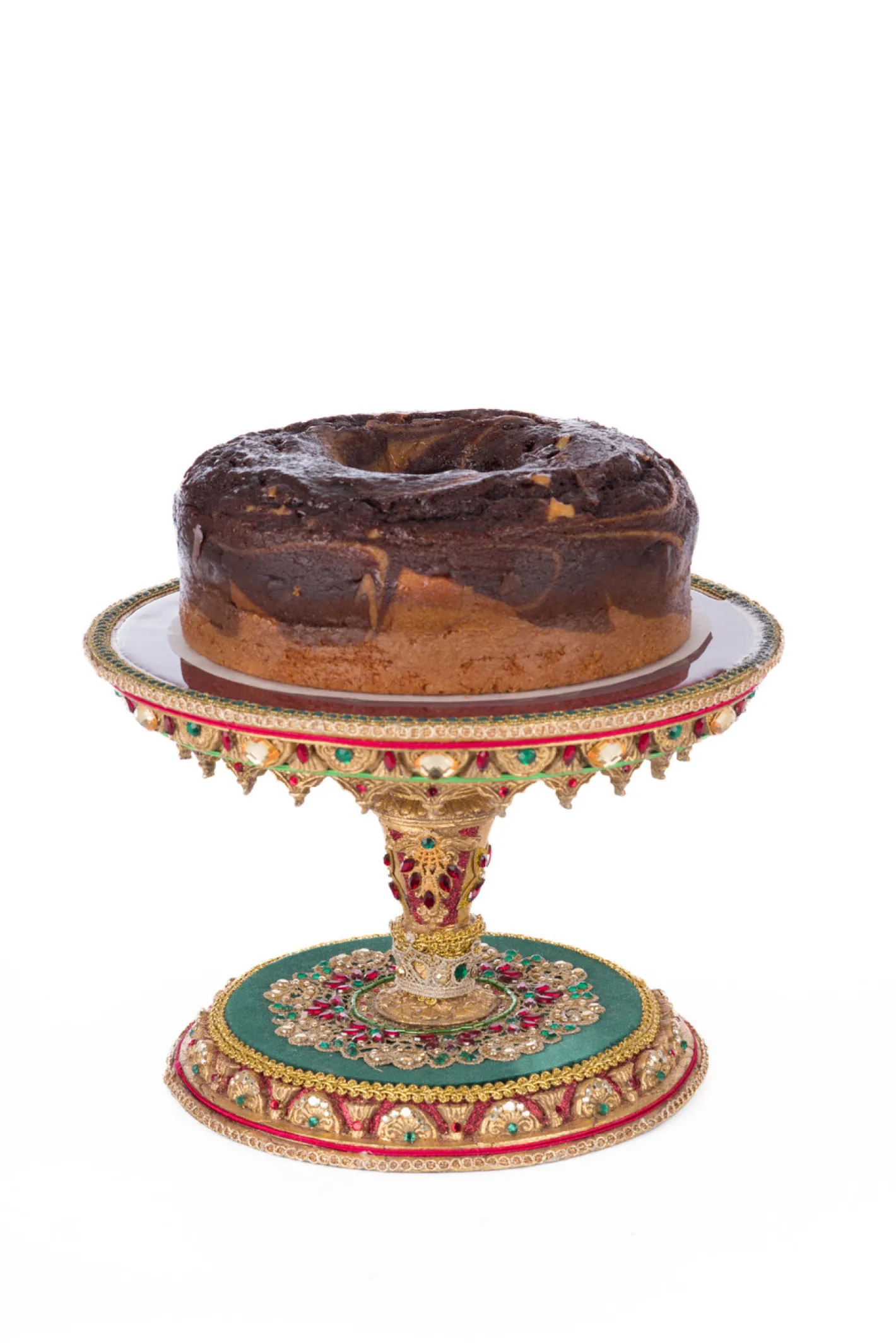 Katherines Collection Katherine's Collection 11" Christmas Castle Cake Plate 28-428247 Outlet