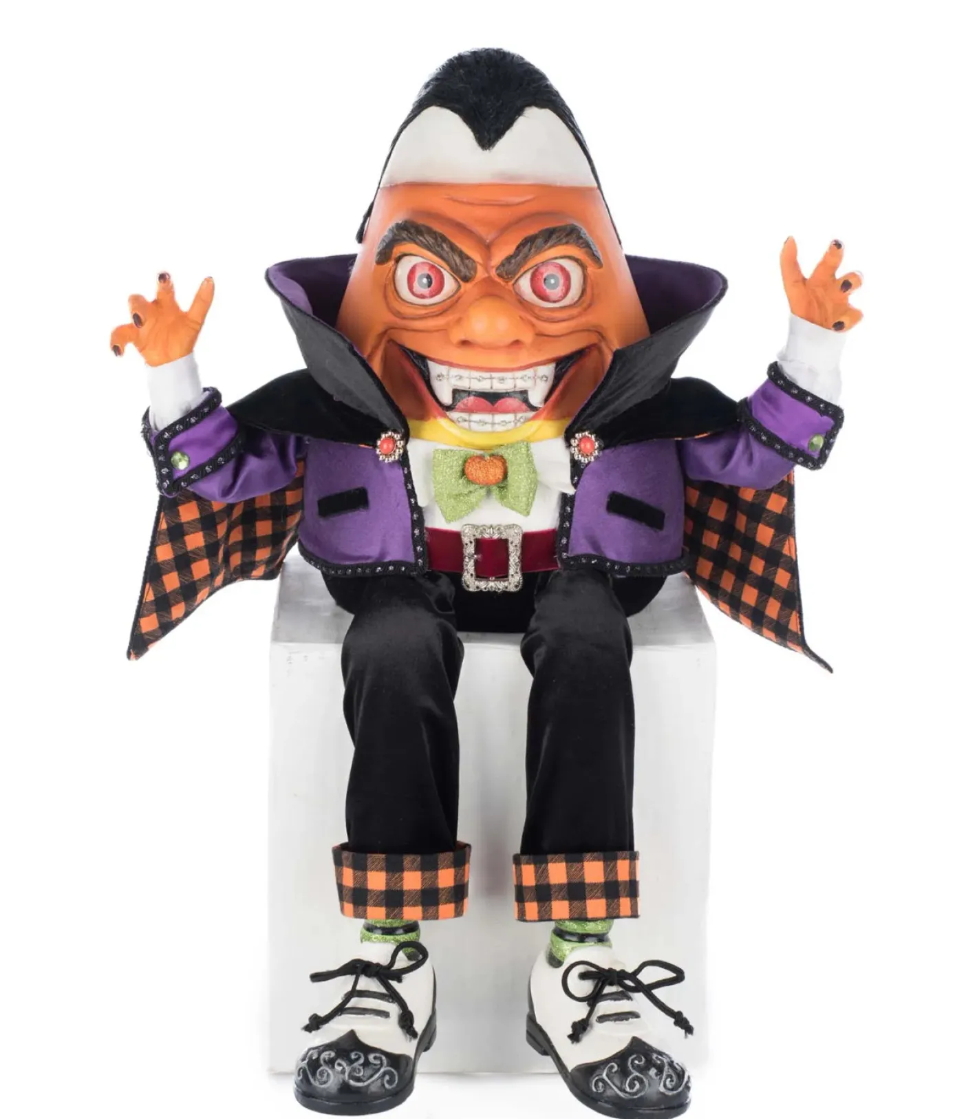 Katherines Collection Katherine's Collection 19.5" Count Candy Corn Ledge Sitter Halloween Decoration 28-528642 Hot