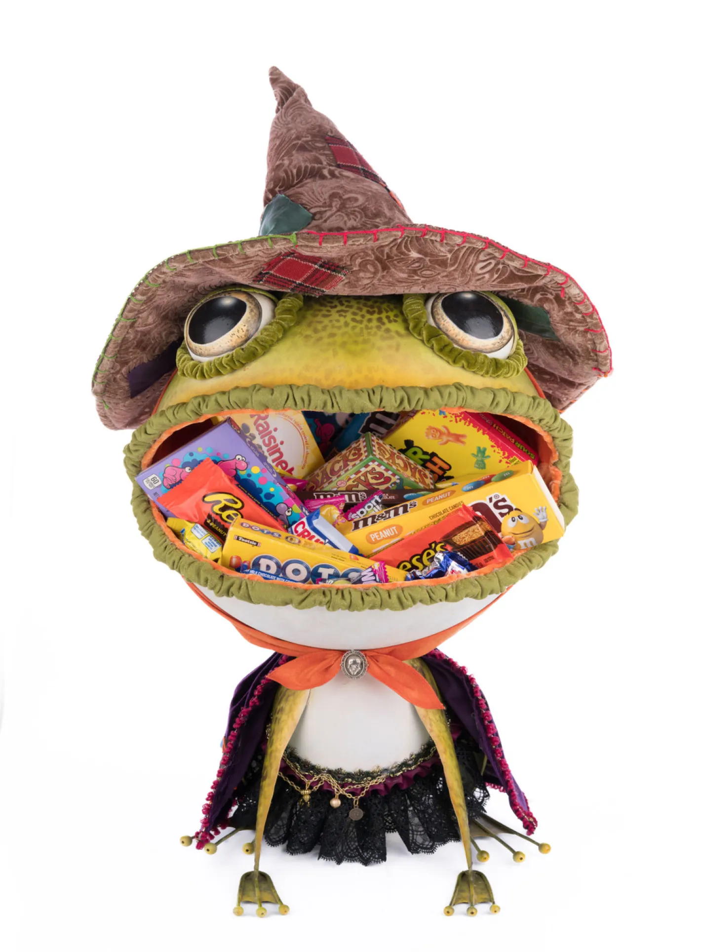 Katherines Collection Katherine's Collection 22" Franklin The Frog Candy Container Halloween Decoration 28-428182 Clearance