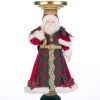 Katherines Collection Katherine's Collection 13.5" Holiday Magic Santa Pillar Christmas Candle Holder 28-428324