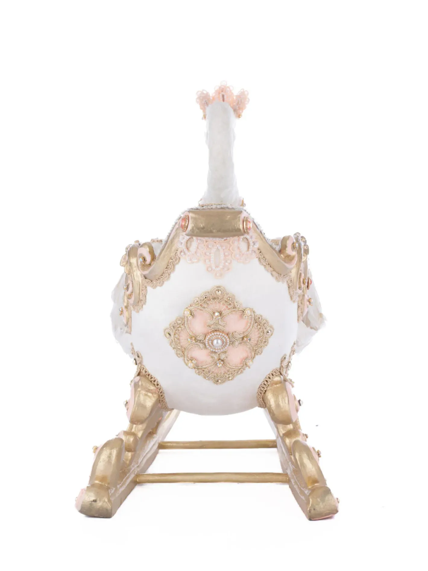 Katherines Collection Katherine's Collection 21" Joyeux Noel Swan Sleigh Christmas Decoration 28-528846 New