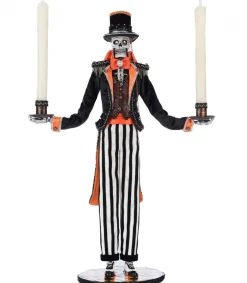 Katherines Collection Katherine's Collection 22.5" Macabre Skeleton Candelabra Halloween Decoration 28-528667 Clearance