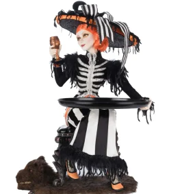 Katherines Collection Katherine's Collection 24.5" Mrs. Macabre with Serving Tray Halloween Decoration 28-528672 Best