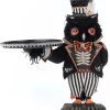 Katherines Collection Katherine's Collection 21.5" Oscar Macabre Owl Server Halloween Decoration 28-528678 New