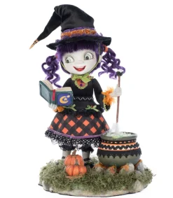 Katherines Collection Katherine's Collection 11.5" Poppy Broomson Witch Tabletop Halloween Decoration 28-528632 Sale
