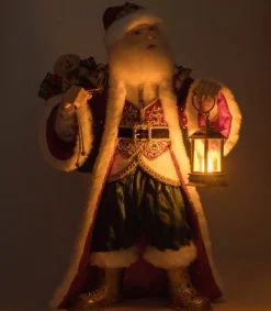 Katherines Collection Katherine's Collection 18" Royal Christmas Ball King Christopher Claus with Lantern Tabletop Christmas Decoration 28-528817 Online