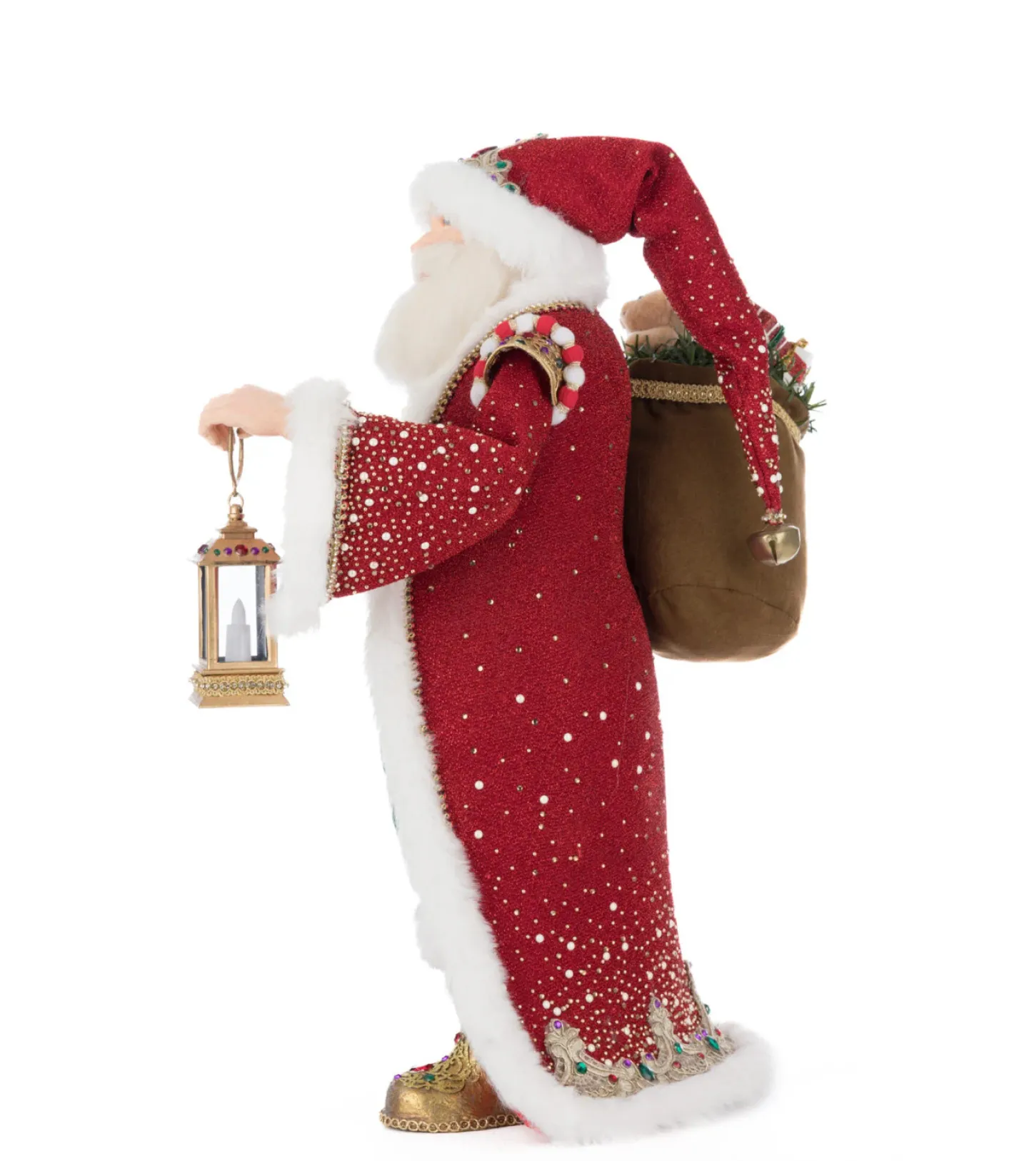 Katherines Collection Katherine's Collection 18" Royal Christmas Ball King Christopher Claus with Lantern Tabletop Christmas Decoration 28-528817 Online