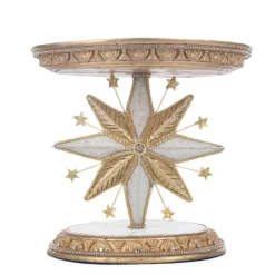 Katherines Collection Katherine's Collection 10.75" Starry Nights Bethlehem Star Cake Stand 28-328020 Online